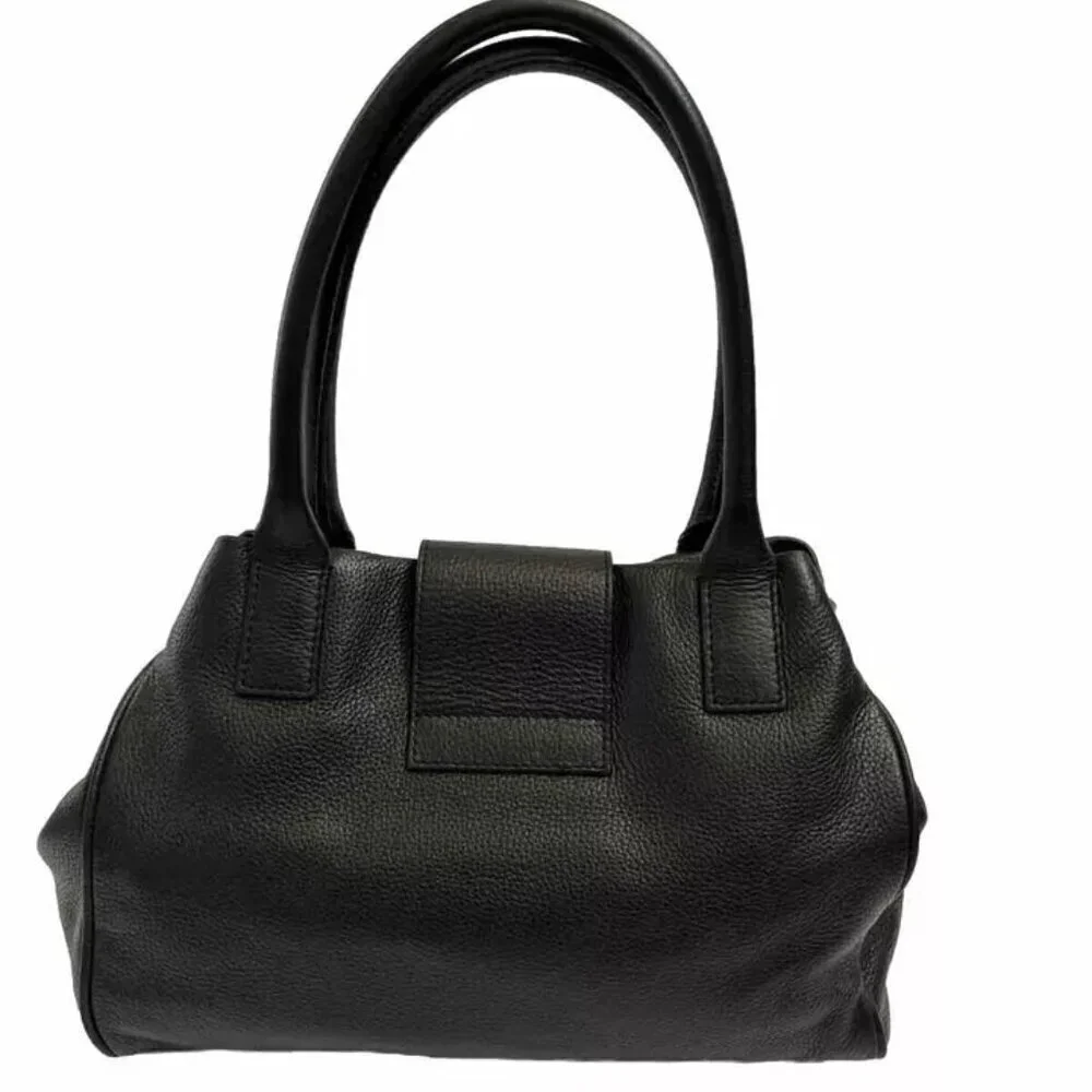 Kate Spade Handbag Leather Tote Black Large Satchel ShoulderBag Purse W-12" H-8. - Picture 10 of 13